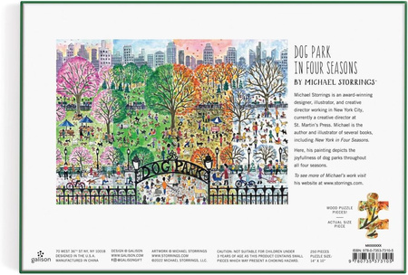 Puzzle Michael Storrings Dog Park in Four Seasons (1000 elementów)