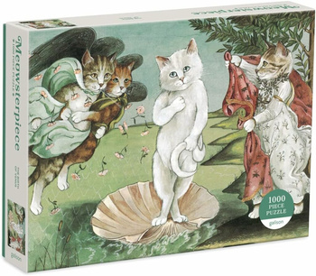 Puzzle Galison Birth of Venus Meowsterpiece of Western Art (1000 elementów)