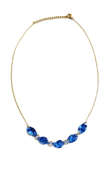 Niebieski naszyjnik kropla "Lumea"