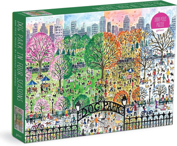 Puzzle Michael Storrings Dog Park in Four Seasons (1000 elementów)