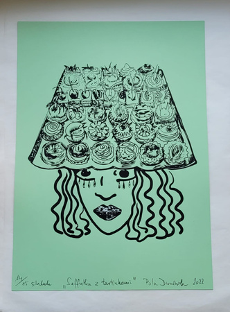 Limitowana edycja sitodruku autorstwa Poli Dwurnik