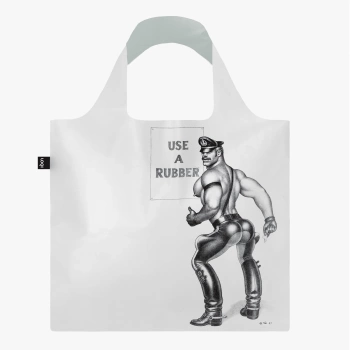 Torba podręczna TOM OF FINLAND Use a Rubber (przezroczysta)