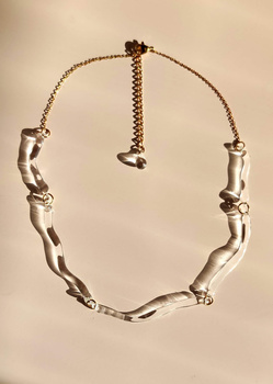 Subtelny naszyjnik łańcuchowy "Coral"