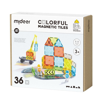 Klocki magnetyczne – Mały architekt (36 elementów)