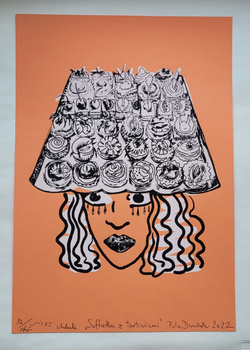 Limitowana edycja sitodruku autorstwa Poli Dwurnik