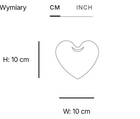 Wieszak Hot Heart  True Red