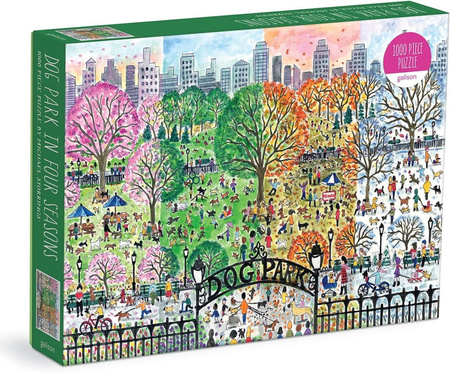 Puzzle Michael Storrings Dog Park in Four Seasons (1000 elementów)