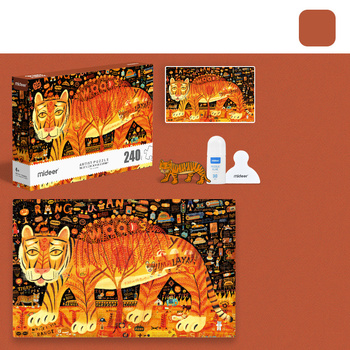 Puzzle artystyczne – Wspaniała podróż tygrysa (240 elementów)