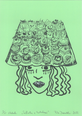 Limitowana edycja sitodruku autorstwa Poli Dwurnik