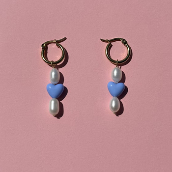 Kolczyki Blue Heart
