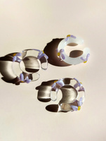 Nausznica "Sweets" Fioletowa Bezbarwna