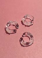 Nausznica "Sweets" Biała Bezbarwna